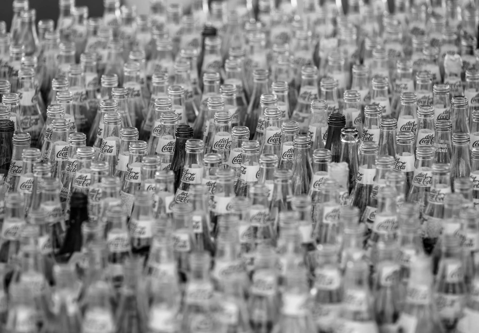 many empty bottles