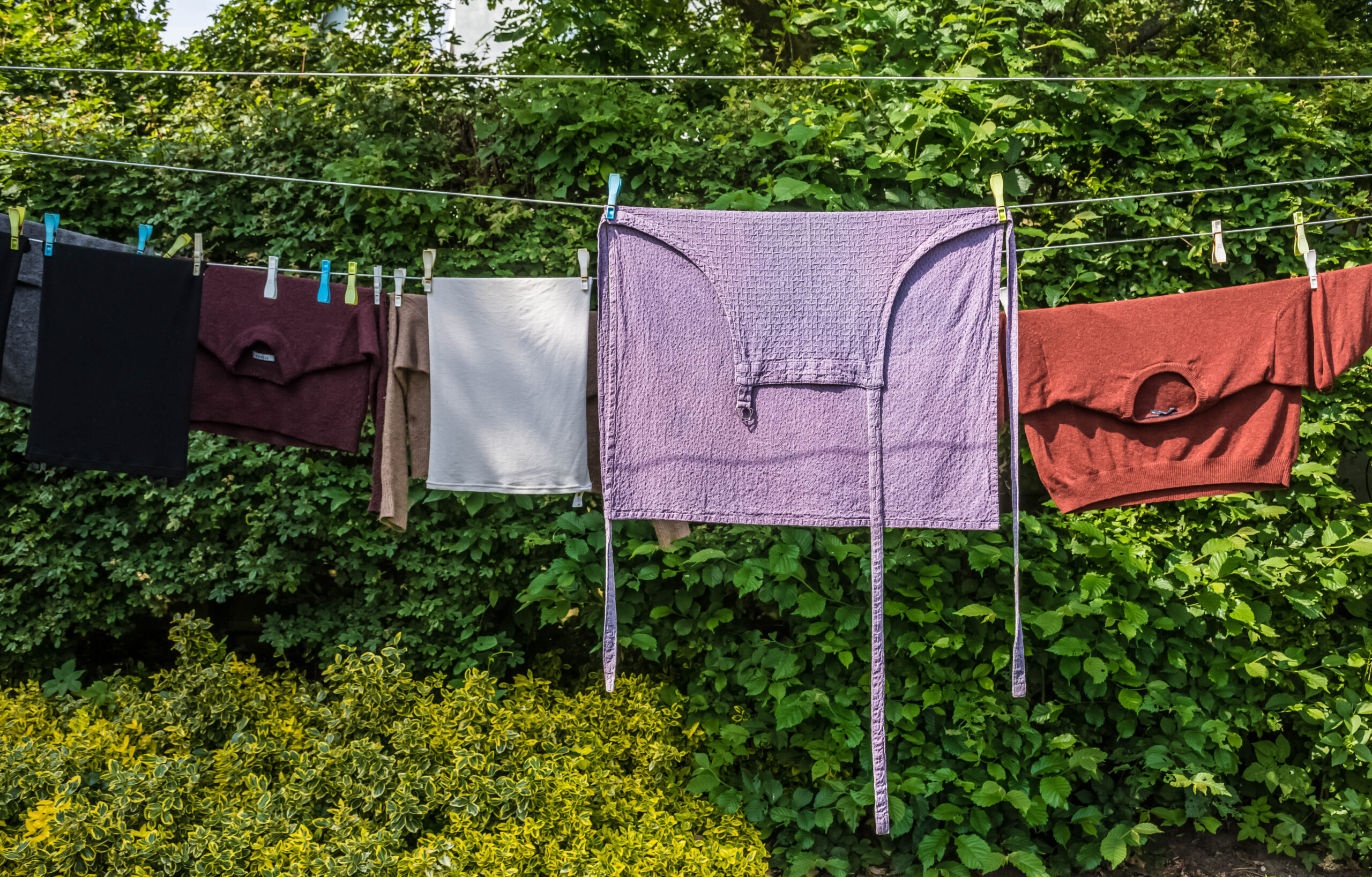 Image of laundry hanging on a line.