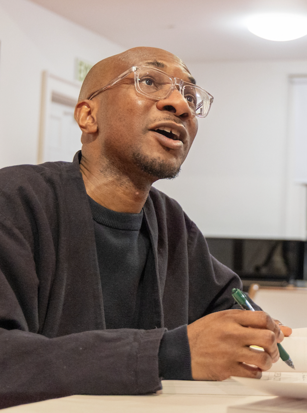 Teju Cole signing books