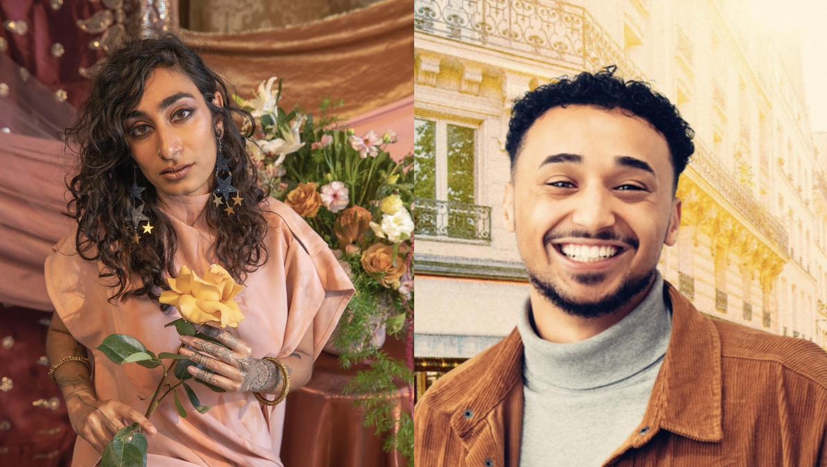 Fatimah Asghar's headshot, next to Shane Moran's headshot